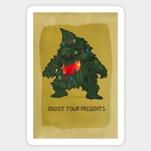 Christmas Toy Eater Tree Enjoy Your Presents - Board Games TRPG DnD Design - Board Game Art Sticker